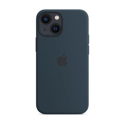 APPLE iPhone 13 mini MagSafe szilikontok – mély indigókék