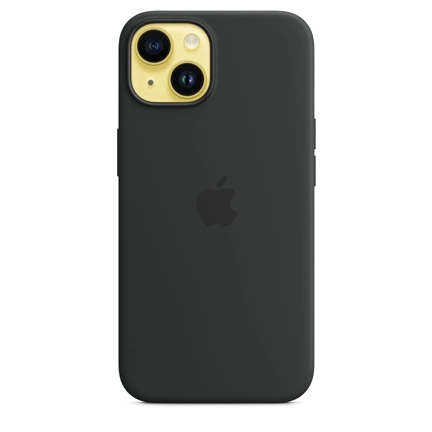 APPLE iPhone 14 MagSafe szilikontok – éjfekete