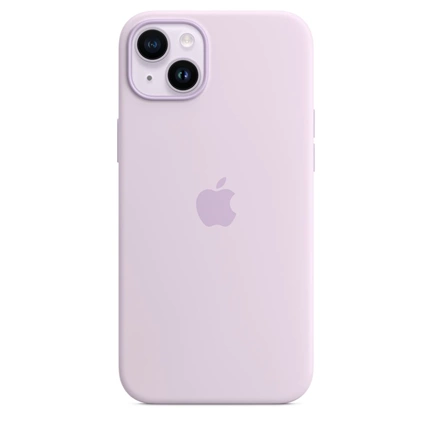 APPLE iPhone 14 Plus MagSafe szilikontok – orgonalila