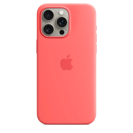 Apple MT1V3ZM/A iPhone 15 Pro Max Silicone Case Guava szilikon MagSafe hátlap