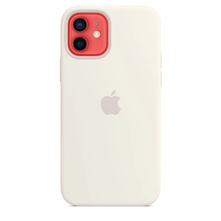 Apple iPhone 12/12 Pro MagSafe White fehér szilikon tok