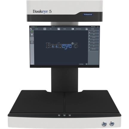 Bookeye 5 V2 Basic, A2+ könyvszkenner, 400dpi, V-Book Cradle, 21" Touch