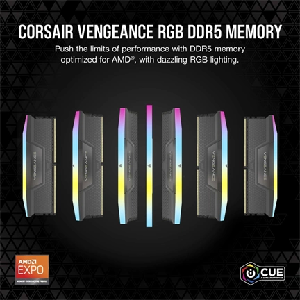 CORSAIR Vengeance RGB DDR5 5200MHz CL30 96GB Kit2 (2x48GB)