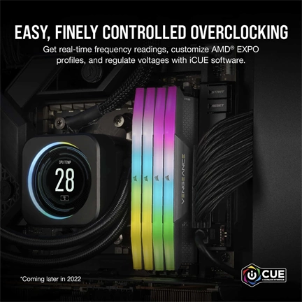 CORSAIR Vengeance RGB DDR5 5200MHz CL30 96GB Kit2 (2x48GB)