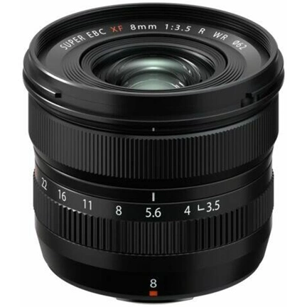 FUJIFILM XF8mm f/3.5 R WR fekete objektív