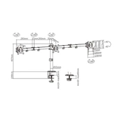 GEMBIRD Adjustable desk 3-display mounting arm (rotate, tilt, swivel), 17"-27", up to 7 kg