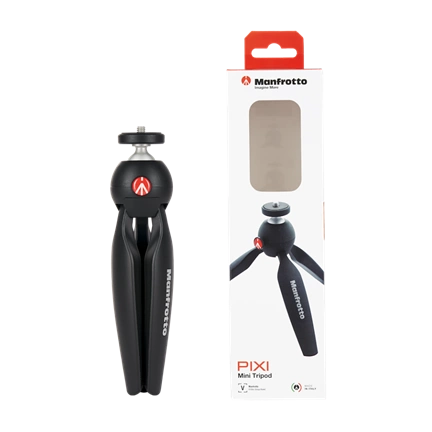 Manfrotto Pixi mini MII asztali mini fotó állvány fekete