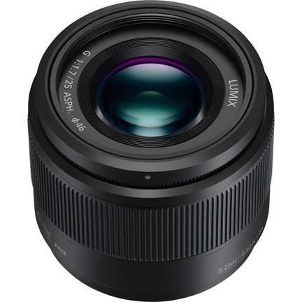 PANASONIC 25mm f/1.7 fekete (OEM)