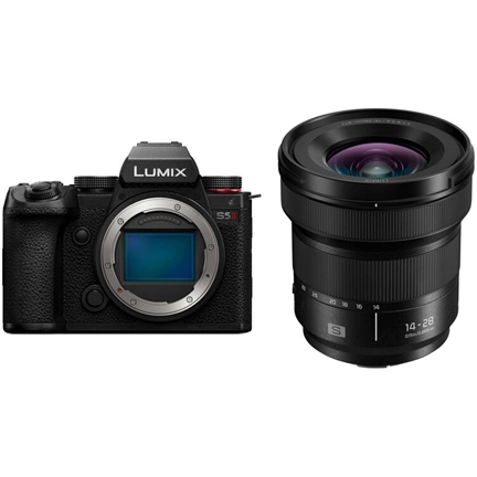 Panasonic Lumix S5II + Lumix S 14-28mm f/4-5.6 Macro MILC fényképezőgép KIT