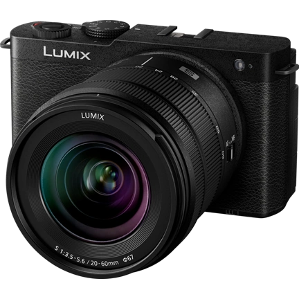 Panasonic Lumix S9 + Lumix S 20-60mm f/3.5-5.6 MILC fényképezőgép KIT (fekete)