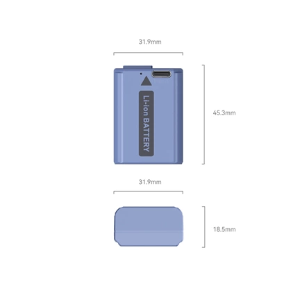 SMALLRIG NP-FW50 USB-C Rechargeable Camera Battery 4330