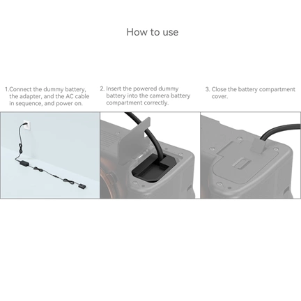 SMALLRIG NP-FZ100 Dummy Battery with Power Adapter (European standard) 4269B