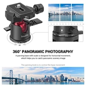 SMALLRIG Tabletop Mini Tripod with Panoramic Ball Head BUT2664