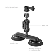 SmallRig Dual Magnetic Suction Cup Mounting Support Kit for Action Cameras 4467