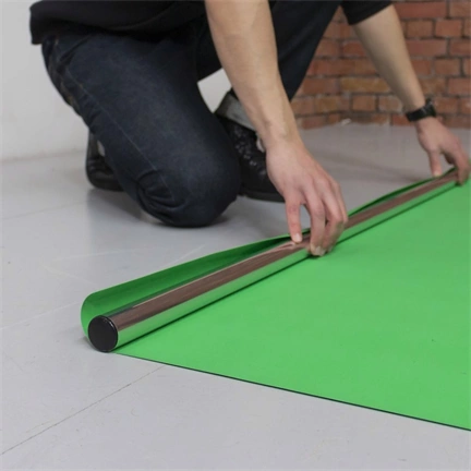 Vinyl padló csík 1.37m x 4m chroma key zöld